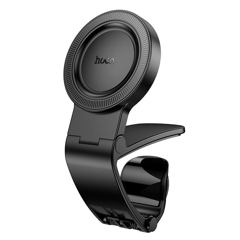 Автотримач для смартфона Hoco H60 Show ring magnetic car holder (dashboard) (4.6-7") Black