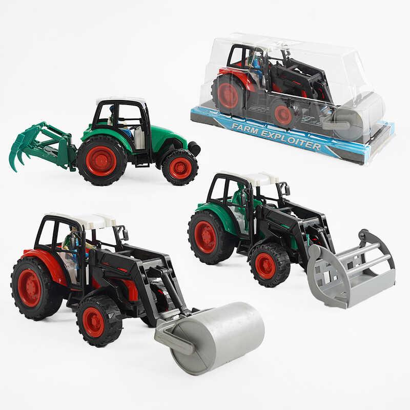 Трактор 3 види, інерція, знімна насадка, у слюді, МІКС ВИДІВ /96-2/, фото 1