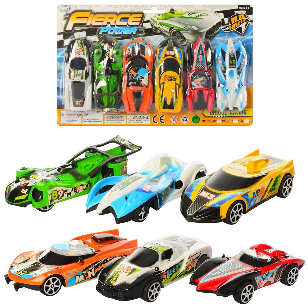 Набір машинок 6шт, лист /192/, фото 1