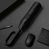 Автоматична парасолька з кільцем — міцна складна парасоля з антивітровим механізмом, фото 10