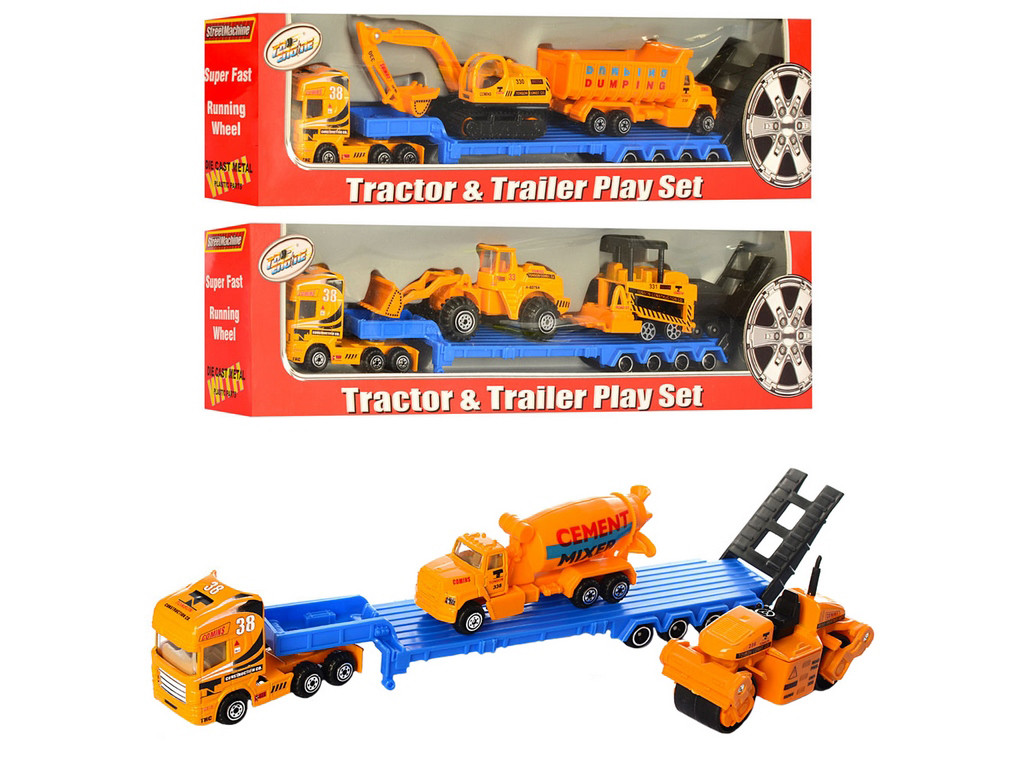 Трейлер метал, 28см, будтехніка від 8см, 3види, в кор-ці, 31,5-9-4,5см /72/, фото 1