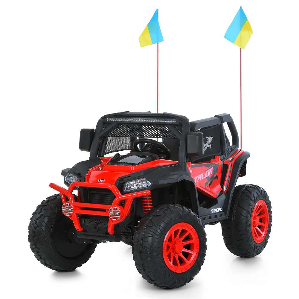 Джип M 6131EBLR-3(24V) (1шт) р/к 2,4G, 4мотор45W, 1акум24V8AH, USB, MP3, TF, EVA, BLUETOOTH, шкіра, музика,, фото 1