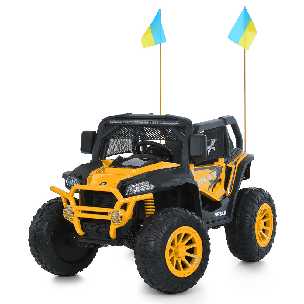Джип M 6131EBLR-7(24V) (1шт) р/к 2,4G, 4мотор45W, 1акум24V8AH, USB, MP3, TF, EVA, BLUETOOTH, шкіра, музика,, фото 1