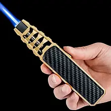 Газова турбо запальничка вітрозахисна багаторазова газова запальничка металева YU227