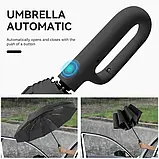 Сучасна автоматична парасоля з ергономічною кільцевою ручкою, фото 6