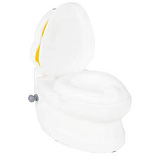 Горщик унітаз Pilsan 07-564 "Каченя" з тримачем для паперу, білий, фото 3