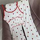 Жіночі піжами №5313-1 з полуничками, фото 9