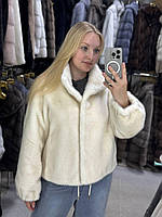 Стильна жіноча еко шубка автоледі курточка укорочена 40-54