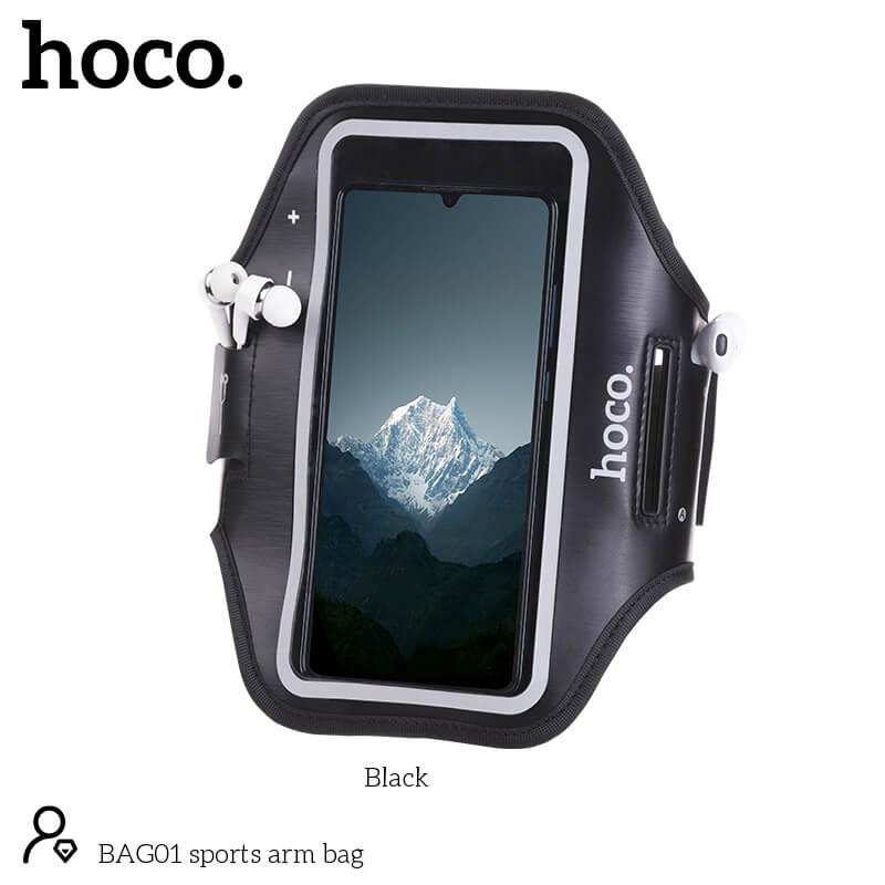 Чохол на руку HOCO sports arm bag BAG01 black, фото 1