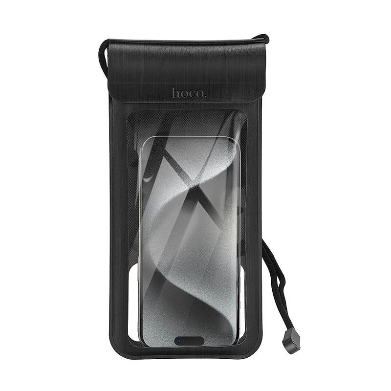 Чохол для телефону HOCO Treasure leather mobile phone waterproof bag HX53 |IPX68, 7.2"| (6942007653503) black, фото 1