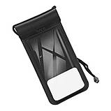 Чохол для телефону HOCO Treasure leather mobile phone waterproof bag HX53 |IPX68, 7.2"| (6942007653503) black, фото 4
