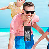 Чохол для телефону HOCO Treasure leather mobile phone waterproof bag HX53 |IPX68, 7.2"| (6942007653503) black, фото 7