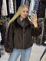 Стильна жіноча еко шубка автоледі курточка укорочена 40-54