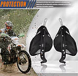 Захист рук на кермо мотоцикла, квадроцикл (алюмінієвий) 22мм 28мм колір чорний, фото 3