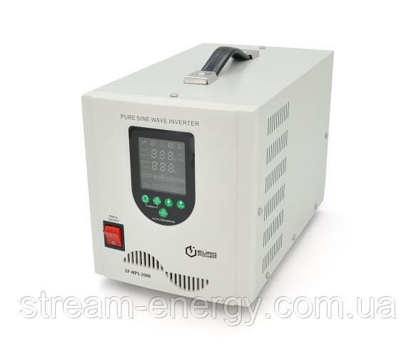 ДБЖ з правильною синусоїдою Europower EP-MPS-2000/24 (1400 Вт) 5/10/15/20А, фото 1