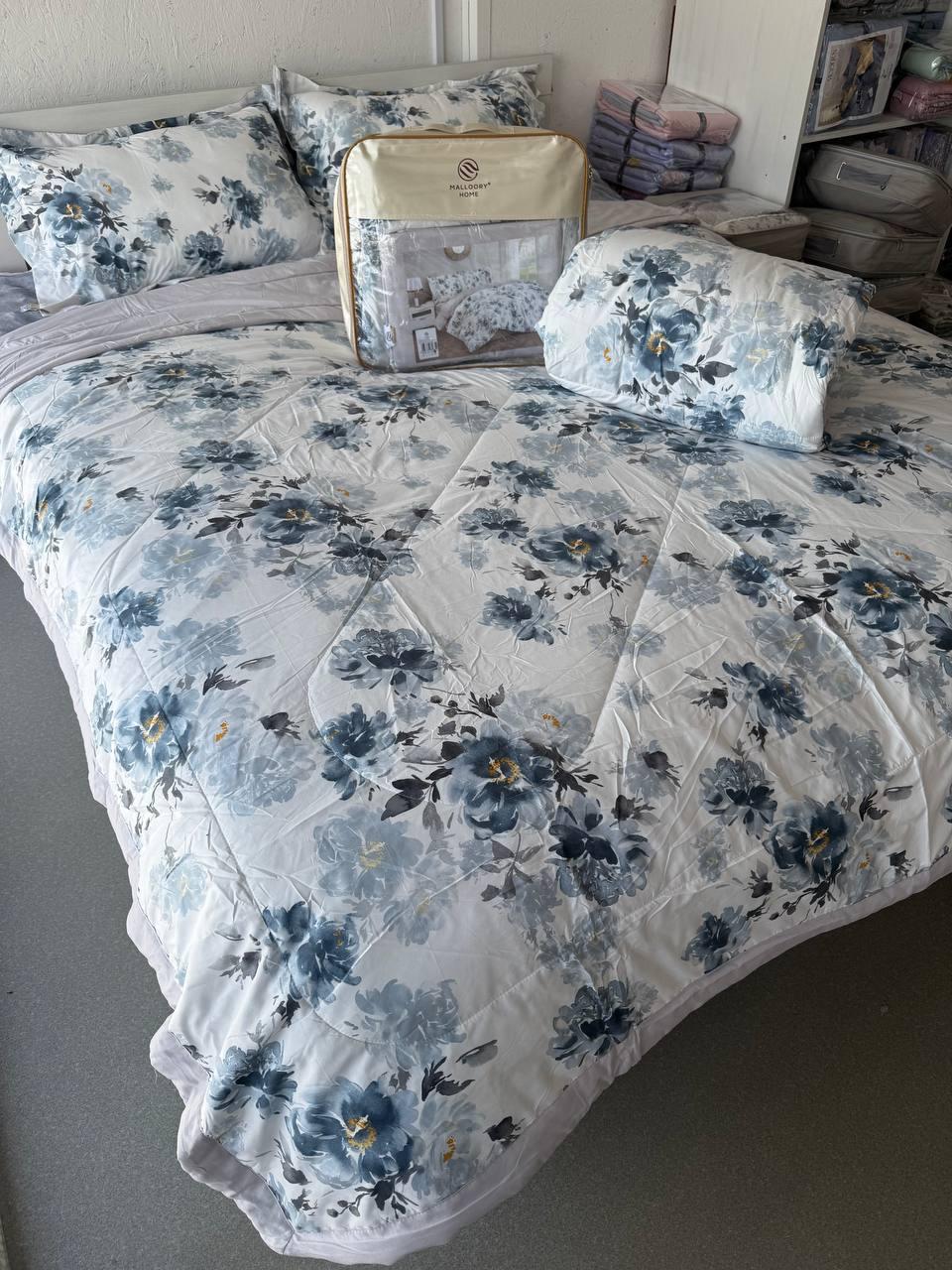 Єврокомплект фланелевої постільної білизни з двома ковдрами, фото 1