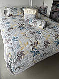 Єврокомплект фланелевої постільної білизни з двома ковдрами, фото 3