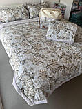 Єврокомплект фланелевої постільної білизни з двома ковдрами, фото 7