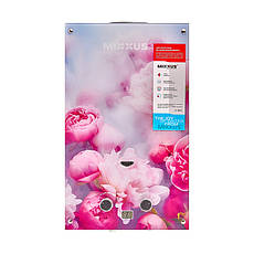 Газова колонка MIXXUS GWH-0410 BASIC GLASS димохідна 10 л/хв (панель зі скла з малюнком) (WH00