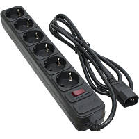 Популярний! Мережевий фільтр живлення Patron 2 m3*1mm2 (SP-1065U) 6 розеток BLACK (EXT-PN-SP-1065U) - Краща якість тільки на