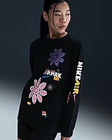 Urbanshop com ua ЖІНОЧИЙ ЛОНГСЛІВ NIKE NSW LS TEE AMD (HF9529-010) РОЗМІРИ ЗАПИТУЙТЕ