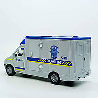 Машинка поліції 26,5 см ТК-73429 — звук, пісні українською, інерція, фото 9