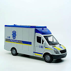 Машинка поліції 26,5 см ТК-73429 — звук, пісні українською, інерція