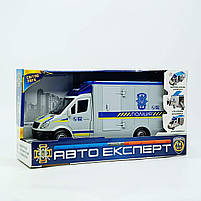 Машинка поліції 26,5 см ТК-73429 — звук, пісні українською, інерція, фото 4