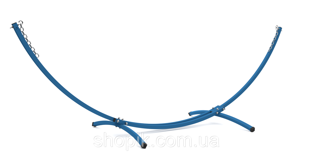 Металевий каркас для двомісного гамака WCG металева стійка з кріпленням для садового гамака Синій, фото 1