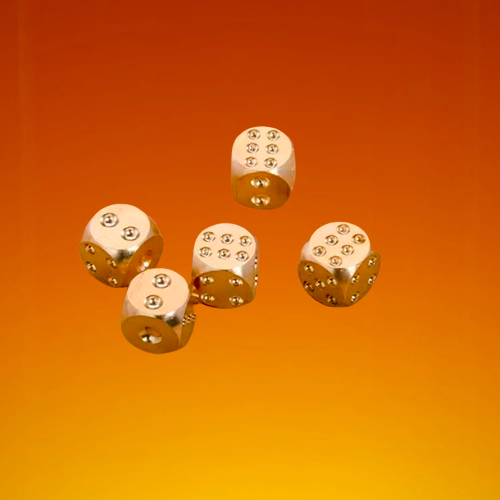 Латунні ігрові кістки (кубики) для настільних ігор 11*11