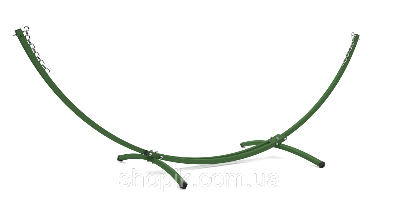 Металева стійка із сталевого профілю для двомісного гамака WCG металевий каркас на гамак Зелений, фото 1
