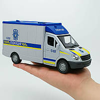 Машинка поліції 26,5 см ТК-73429 — звук, пісні українською, інерція, фото 3