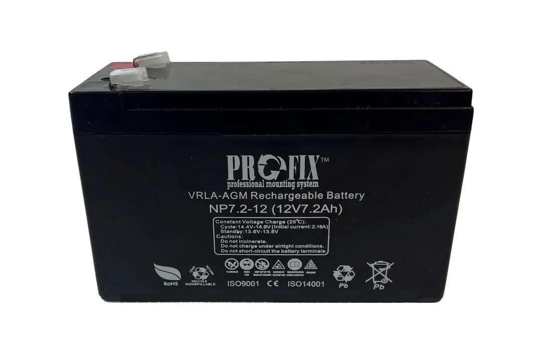 Аккумулятор ProFix VRLA-AGM, 12V 7.2Ah (NP7.2-12), фото 1