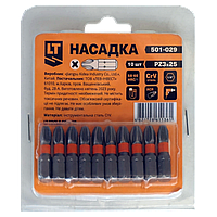 Біти PZ3*25 мм, (10 шт.), CrV, "LT"