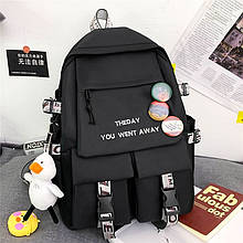 Жіночий повсякденний рюкзак, шкільний рюкзак 1339 Black