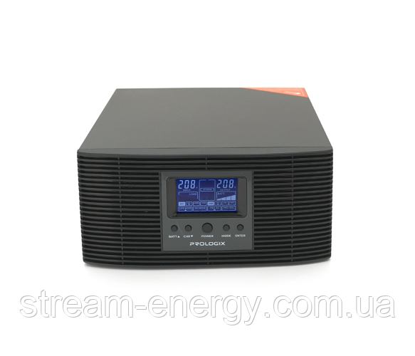 ДБЖ Prologix ВА1000-12 (800Вт), під зовнішній АКБ 12V(LiFePo4/GEL/AGM), струм заряду 10/20A, фото 1