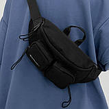 Сумка чоловіча на пояс чорна (20263186), фото 4