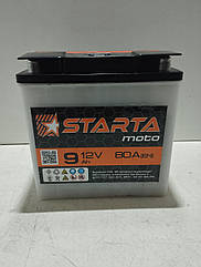 Starta Акумулятор Мото 12V9Ah кругла клема