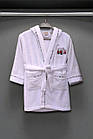Подростковый халат для мальчиков хлопковый 6-8p (122-134 см) Pupilla Jimmy Туреччина Білий