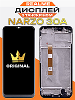 Дисплей в корпусі Realme Narzo 30A (в рамці) оригінальної якості , екран оригінал на Ріалмі Нарзо 30А