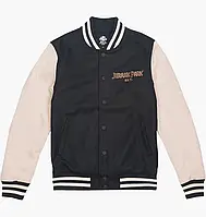 Urbanshop com ua Бомбер чоловічий BAIT X Jurassic Park Classic Varsity Jacket Brown/Beige JPVARSITYSND РОЗМІРИ