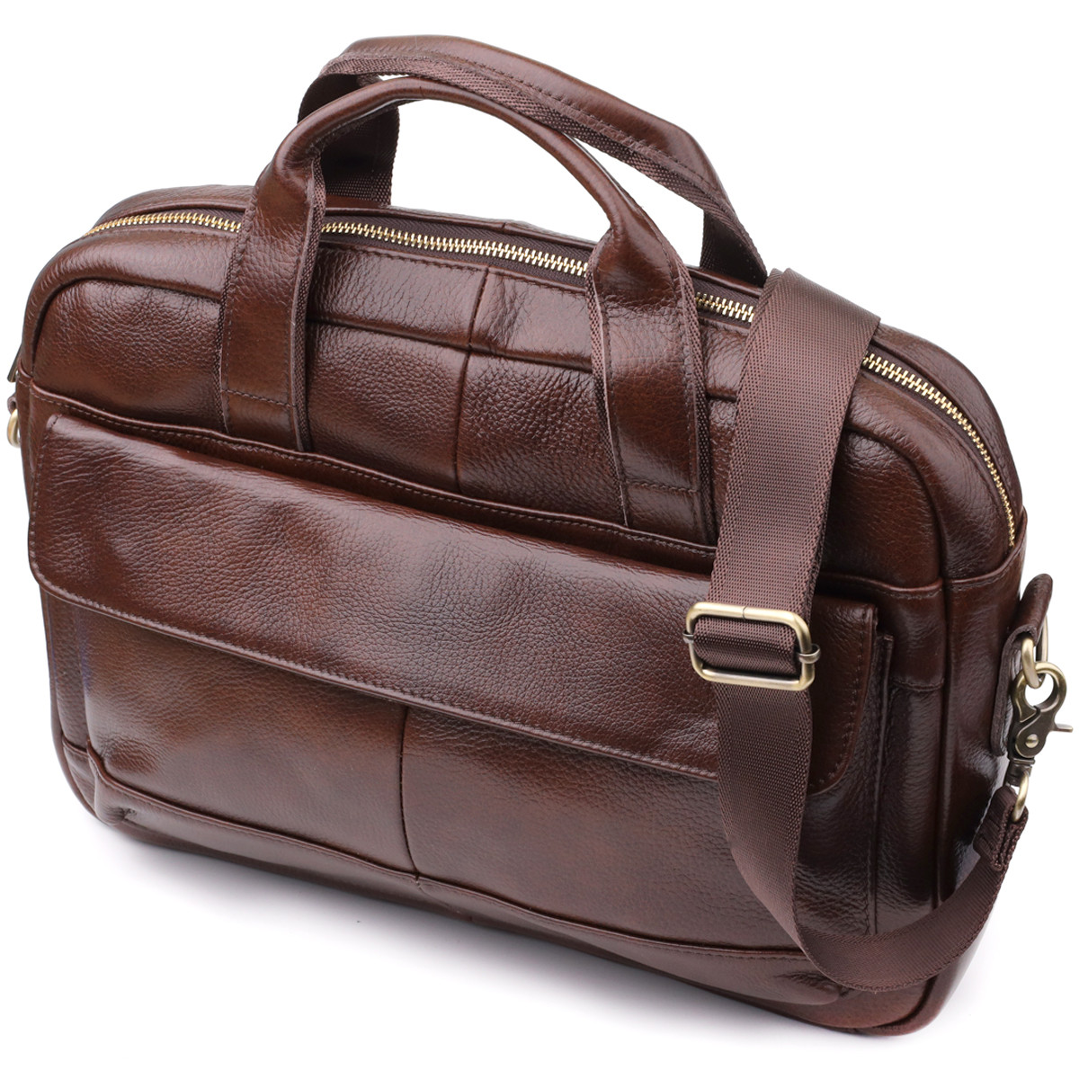 Портфель для чоловіків із натуральної шкіри Vintage 23040 Коричневий, фото 1