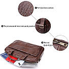 Портфель для чоловіків із натуральної шкіри Vintage 23040 Коричневий, фото 4