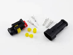 Роз'єм автомобільний електричний герметичний DJ7021-1.5 комплект 2pin