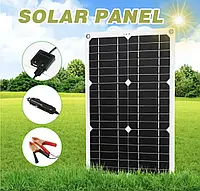 Монокристалічна сонячна панель 100W Надійна батарея для заряджання акумуляторів і живлення 12 В пристроїв