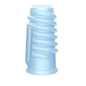 Відкрита насадка на член із вібрацією — Vibrating Spiral Knights Ring Blue