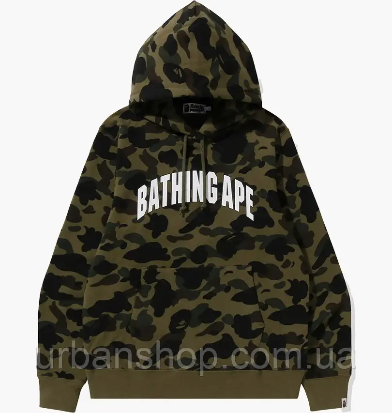 Urbanshop com ua Худі чоловіче Bape 1St Camo Pullover Hoodie Camo/Olive 1I80-114-009 РОЗМІРИ ЗАПИТУЙТЕ