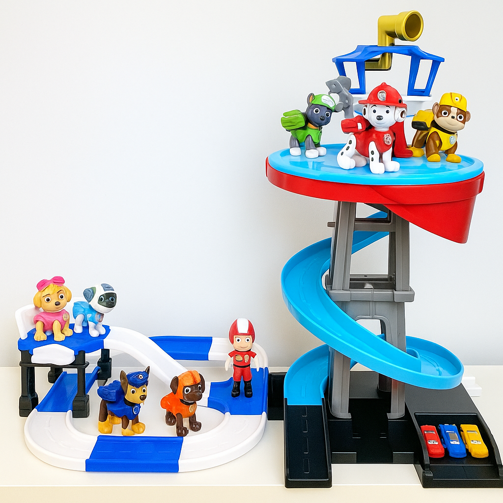 Велика база рятувальників Щенячий патруль 72 см з гіркою для спуску 8 героїв, фото 1