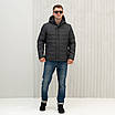 Чоловічі куртки осінні від виробника 50-64 графіт, фото 3