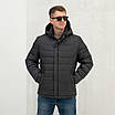 Чоловічі куртки осінні від виробника 50-64 графіт, фото 4